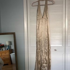Champagne formal dress